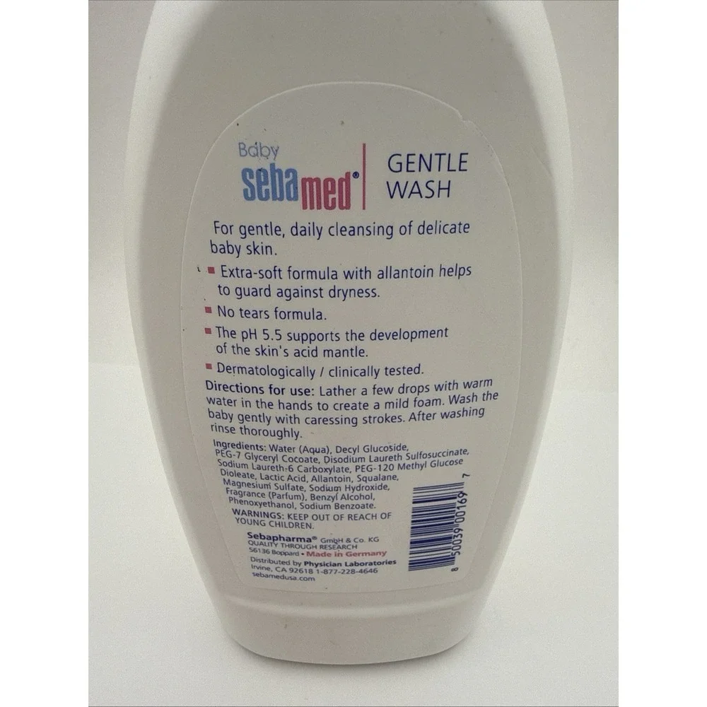 Sebamed Baby Gentle Wash Ph 5.5 With Allantoin 13.5 Fl Oz 400 mL Delicate Skin